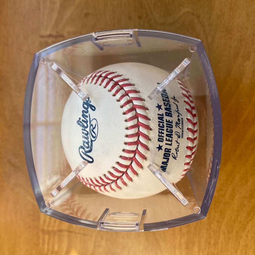 Aaron Boone signed baseball